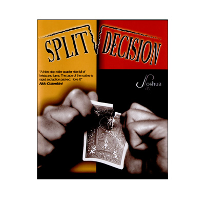 Split Decision (with Dvd) By Joshua Jay - Trick