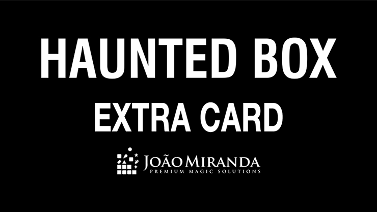 Haunted Box Extra Gimmicked Card (Blue) by João Miranda Magic - Trick