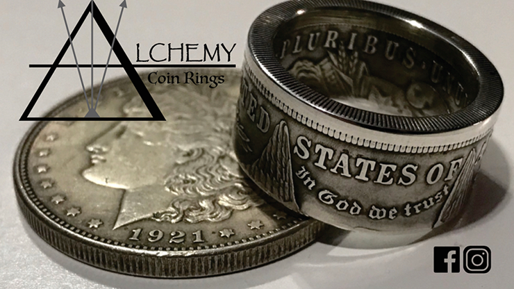 Kennedy Half Dollar Ring (Size: 10) - Alchemy Coin Rings