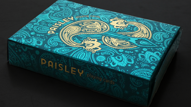 Paisley Royals (Teal) Playing Cards - Dutch Card House Company