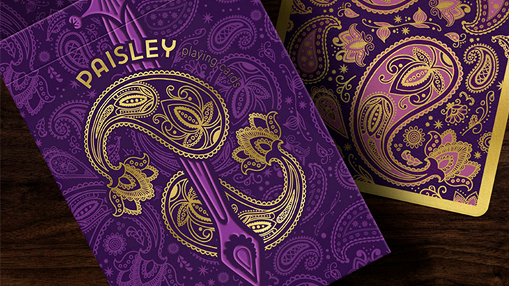 Collector's Paisley Royals Purple (Numbered Seals)  Playing Cards - Dutch Card House Company