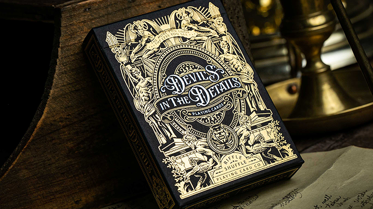 Devil's in the Details Glamourous Gold Playing Cards - Riffle Shuffle