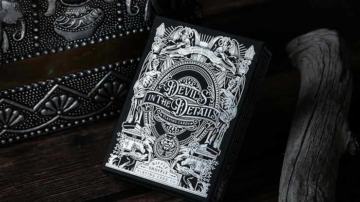 Devil's in the Details Sinful Silver Playing Cards - Riffle Shuffle