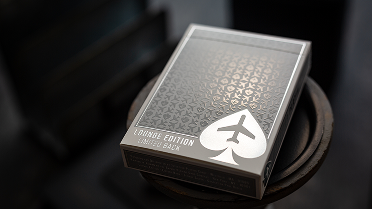 Lounge Edition in Jetway (Silver) with Limited Back - Jetsetter Playing Cards