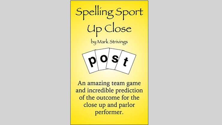 SPELLING SPORT CLOSE -UP - Mark Strivings