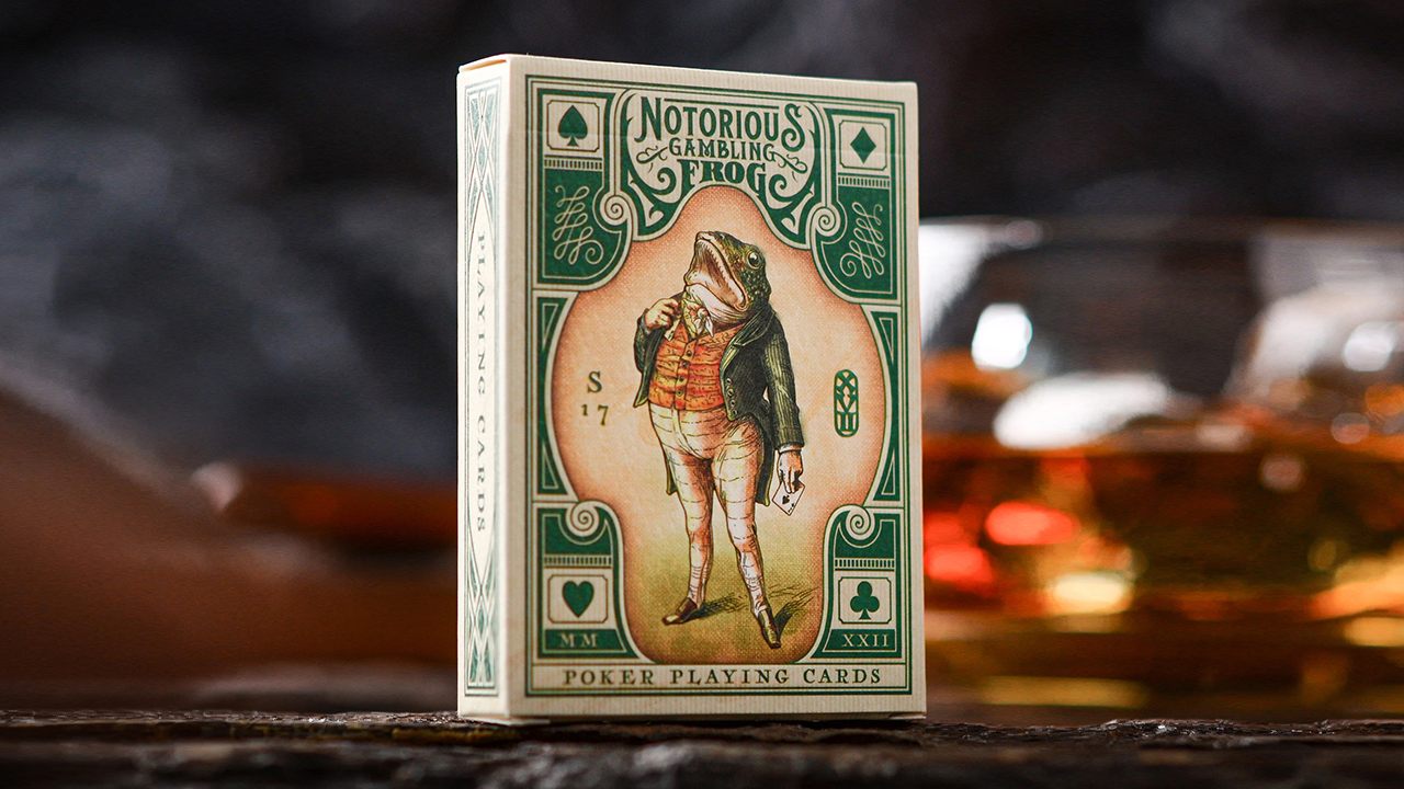 Notorious Gambling Frog (Green) Playing Cards - Stockholm17