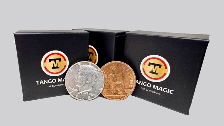 Real Low Silver Scotch and Soda (Half Dollar and English Penny) - Tango Magic (D0199)