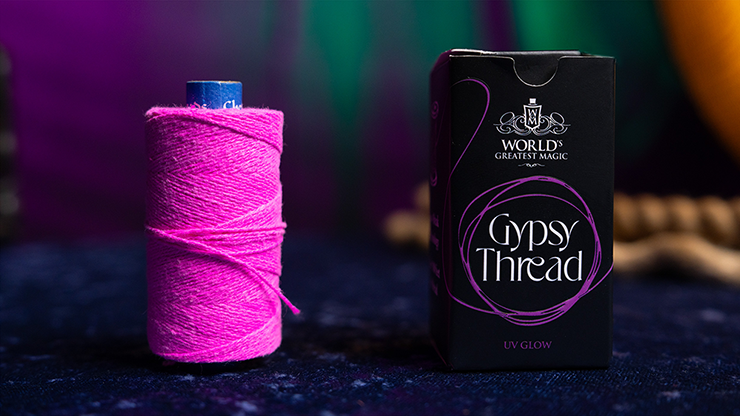 WGM UV GLOW GYPSY THREAD PINK REFILL SPOOL - Murphy's Magic