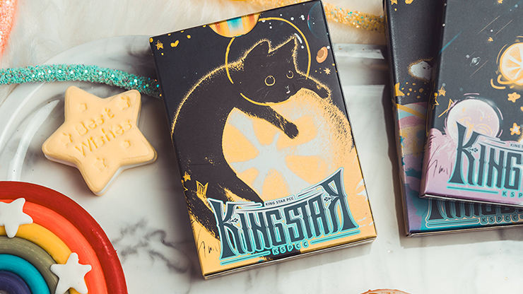 Space Cat V2 Playing Cards - King Star